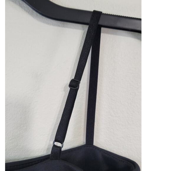 RInaScimento Dress Womens Medium Pleated Black & White Mini Basic Sleek Sexy - Picture 4 of 9